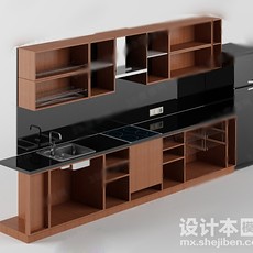 橱柜3d模型下载